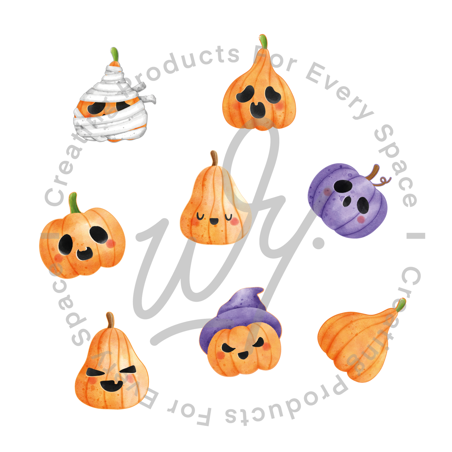 Cute Pumpkins - Window Decal