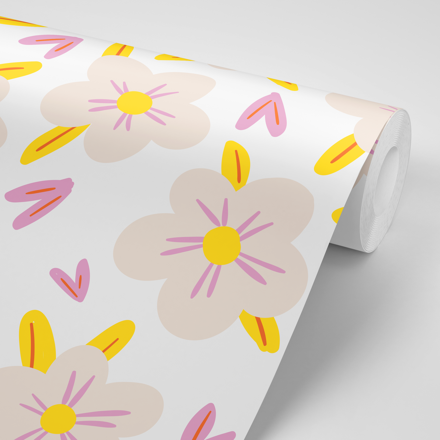 Flower Delight Contact Paper - pack of 3 rolls (24x48" each)