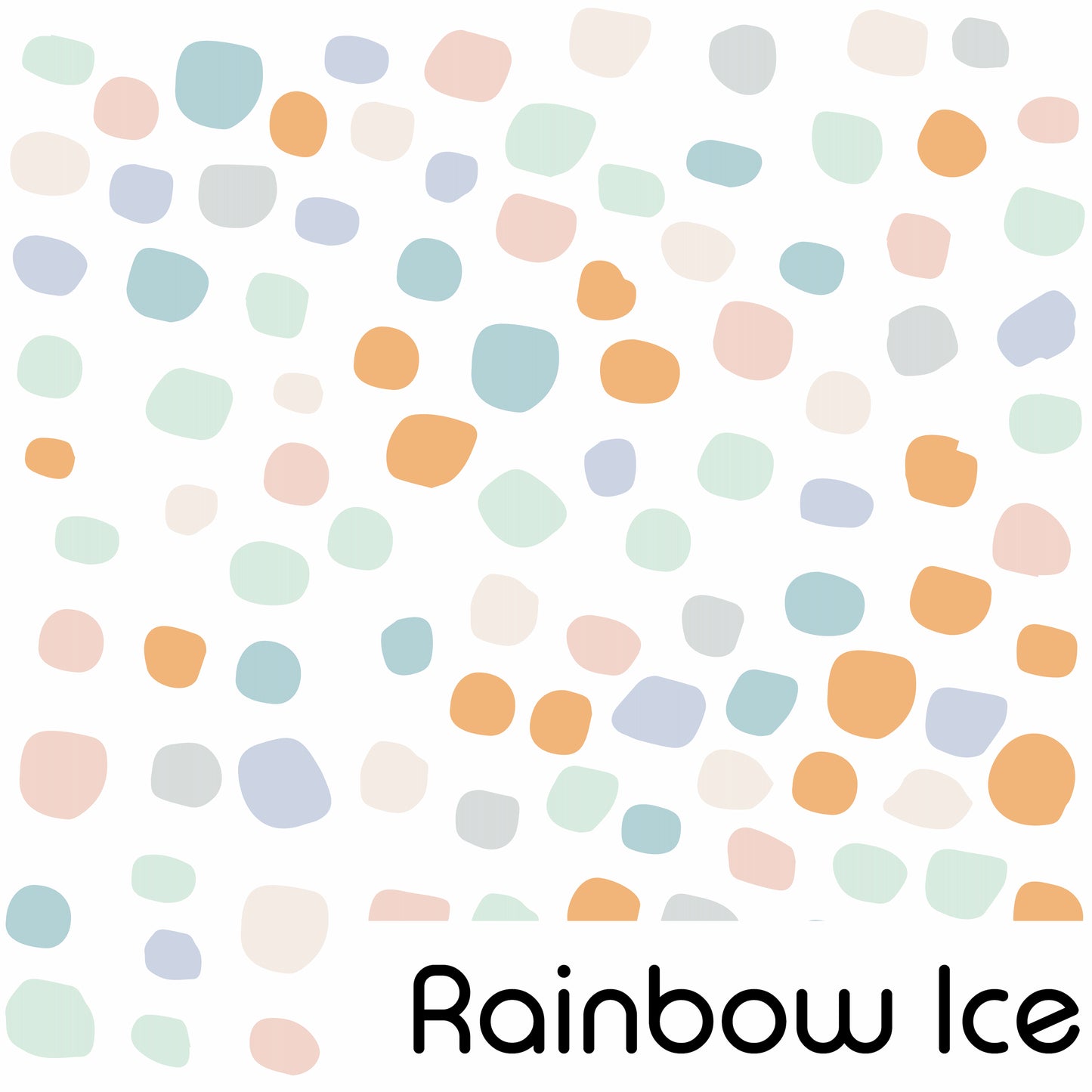 Irregular Dots Rainbow Ice Decals