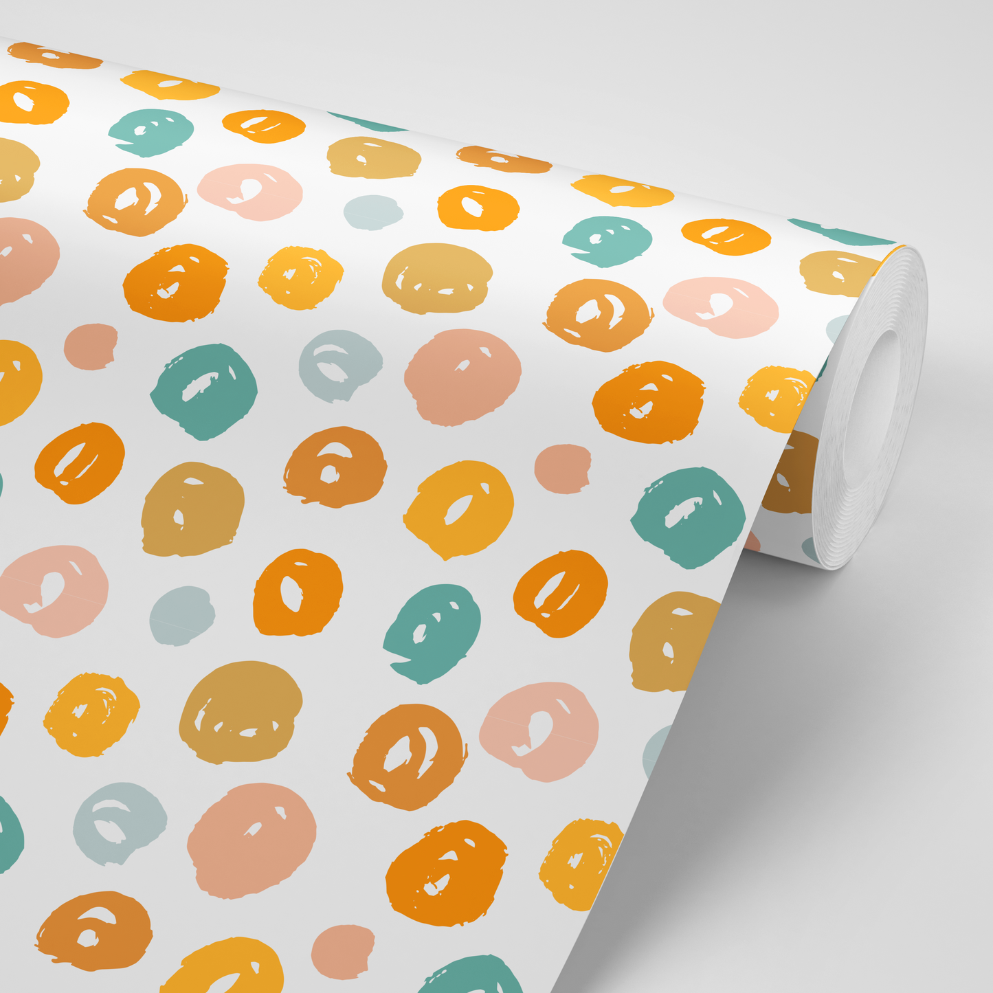 Scribble Circle Contact Paper  - pack of 3 rolls (24x48" each)