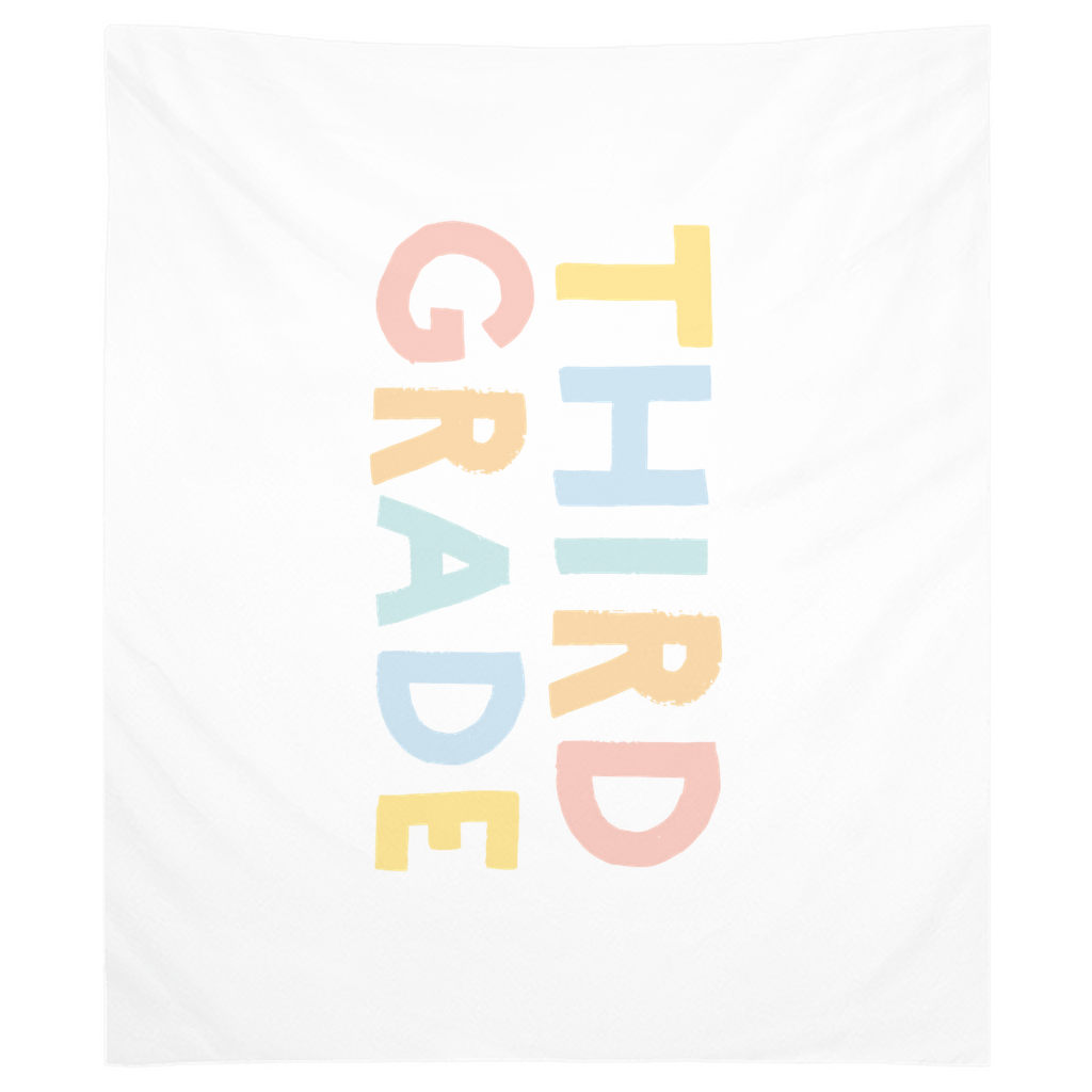 First Day of Third Grade Tapestry, First Day of School Banner