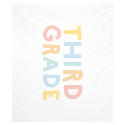 First Day of Third Grade Tapestry, First Day of School Banner