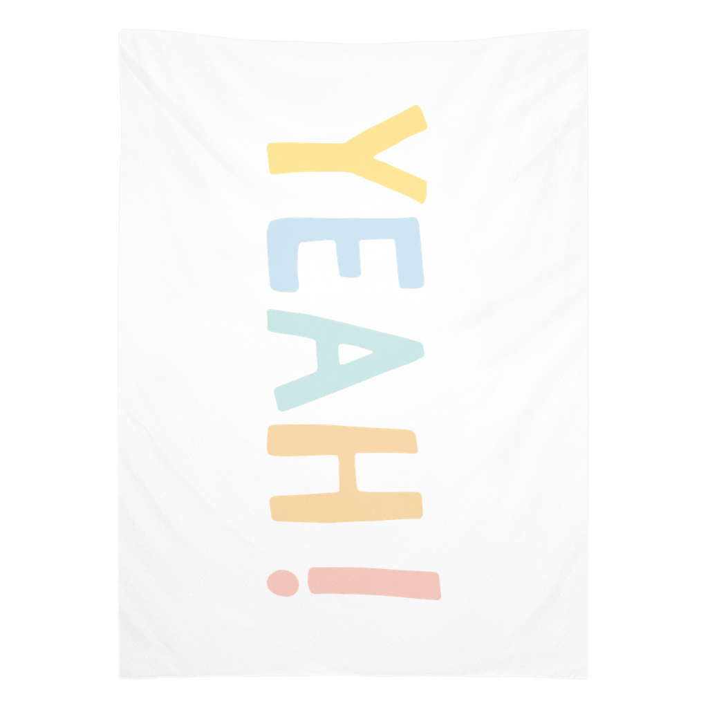 Yeah Tapestry, Wall Decor, Banner