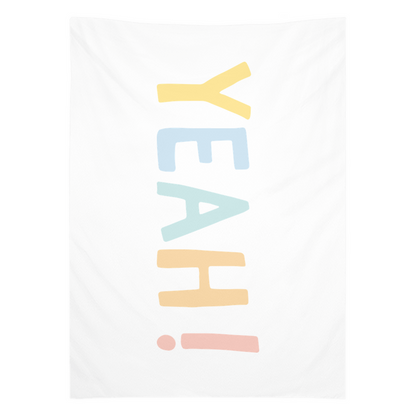 Yeah Tapestry, Wall Decor, Banner