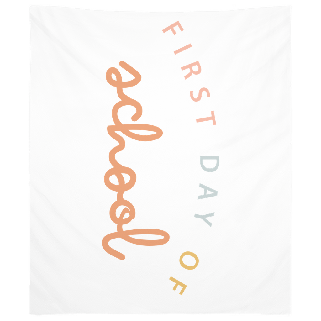 First Day of School Tapestry, Welcome Back to School Indoor Wall Tapestry