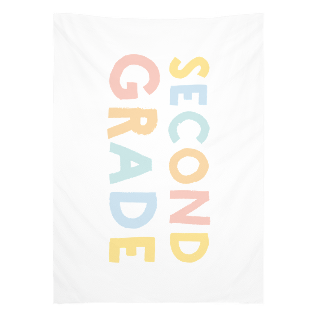 First Day of Second Grade Tapestry, First Day of School Banner