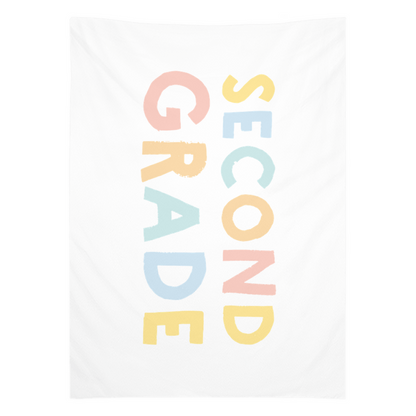 First Day of Second Grade Tapestry, First Day of School Banner