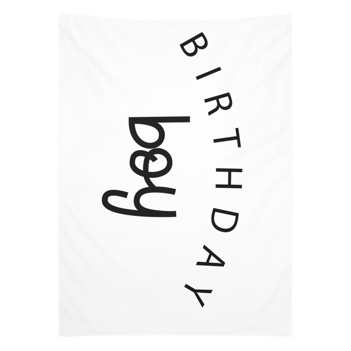 Birthday Boy Tapestry, Happy Birthday Banner