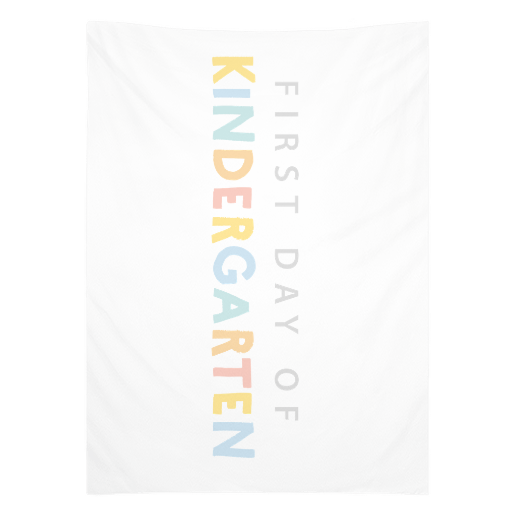 First Day of Kindergarten Tapestry, First Day of School Banner