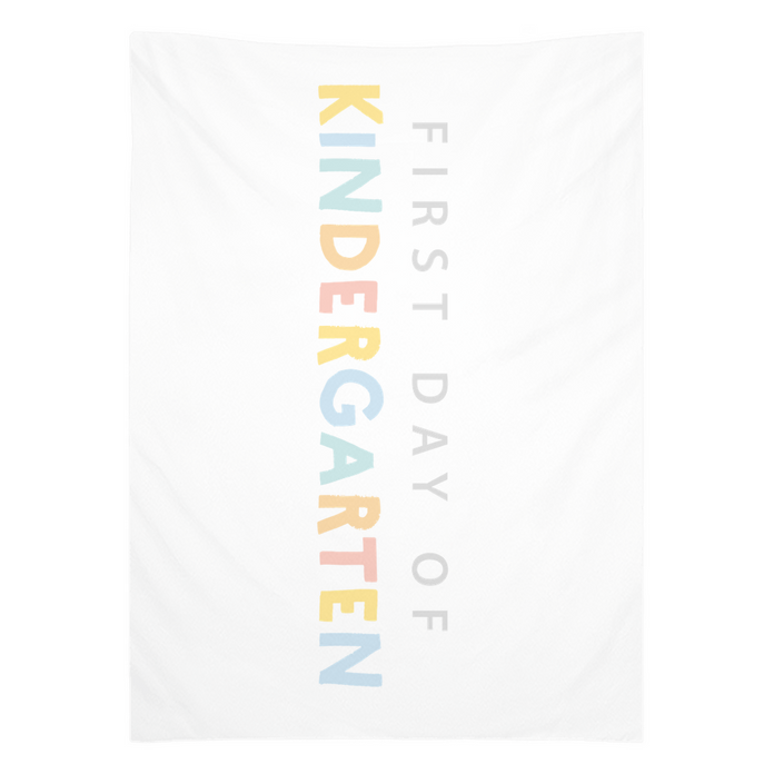 First Day of Kindergarten Tapestry, First Day of School Banner
