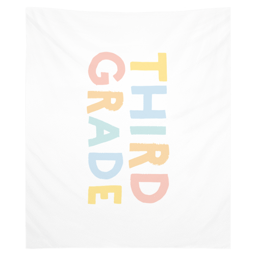 First Day of Third Grade Tapestry, First Day of School Banner