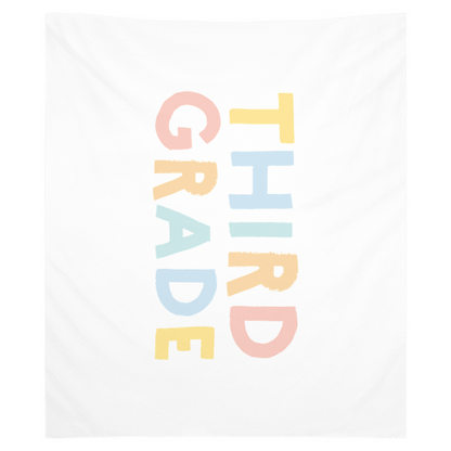 First Day of Third Grade Tapestry, First Day of School Banner