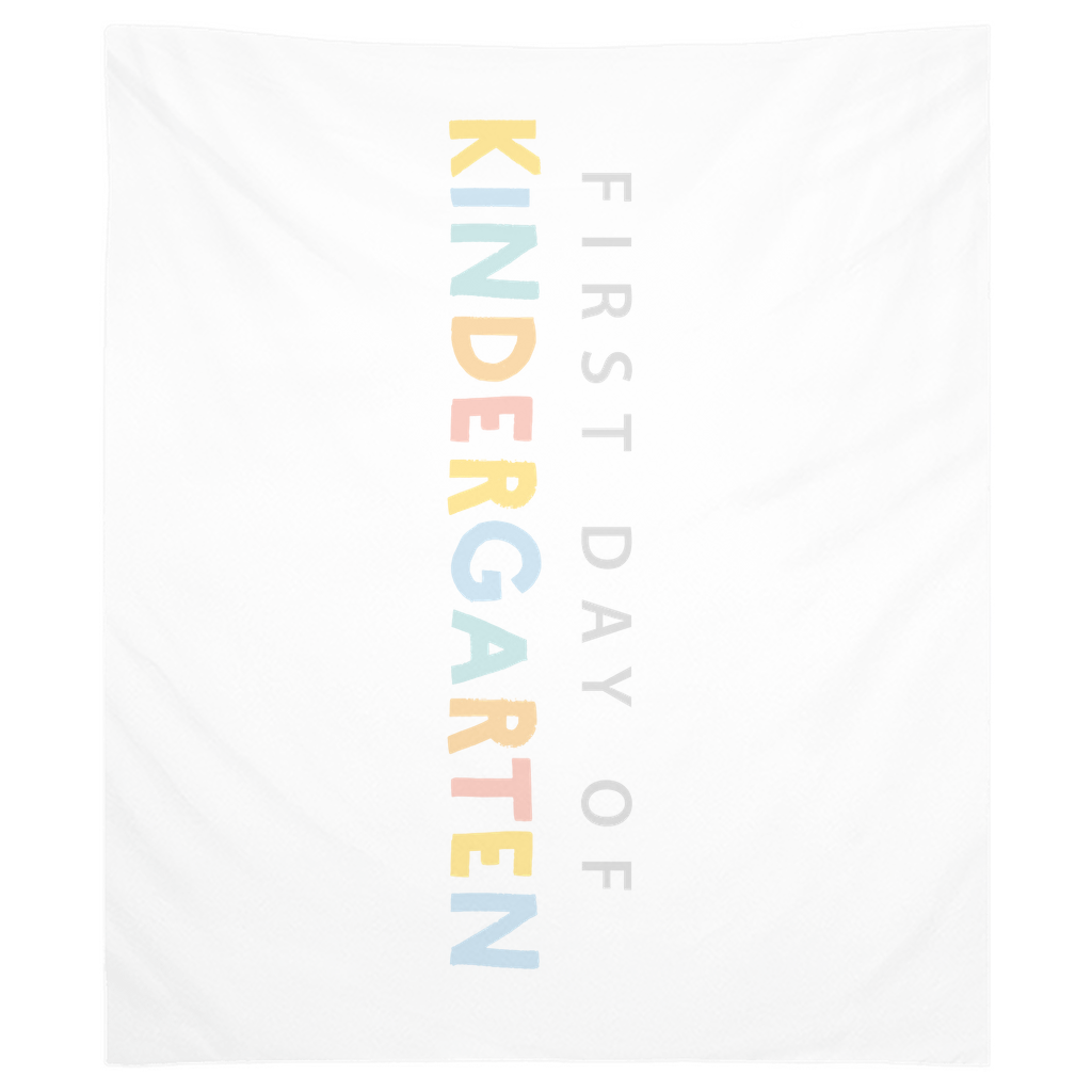 First Day of Kindergarten Tapestry, First Day of School Banner