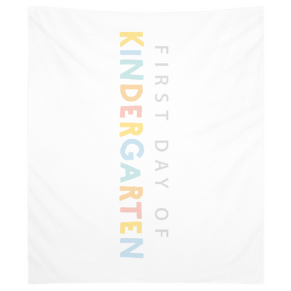 First Day of Kindergarten Tapestry, First Day of School Banner