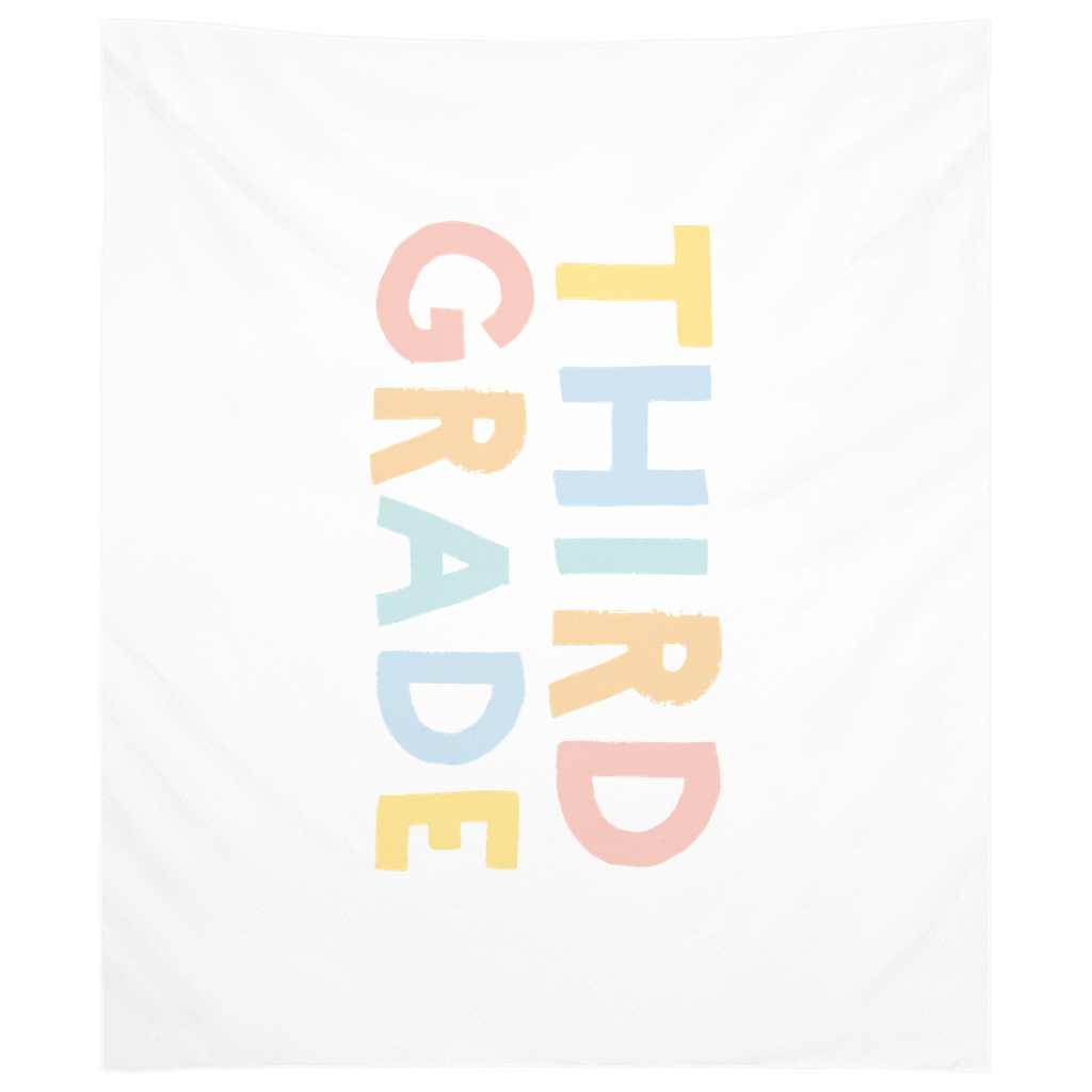 First Day of Third Grade Tapestry, First Day of School Banner