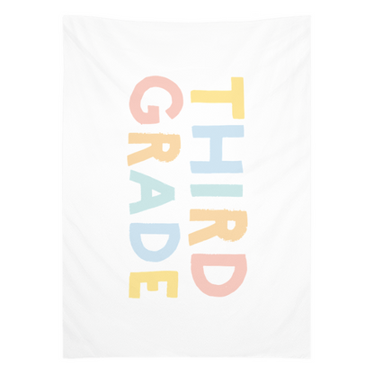 First Day of Third Grade Tapestry, First Day of School Banner