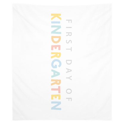 First Day of Kindergarten Tapestry, First Day of School Banner