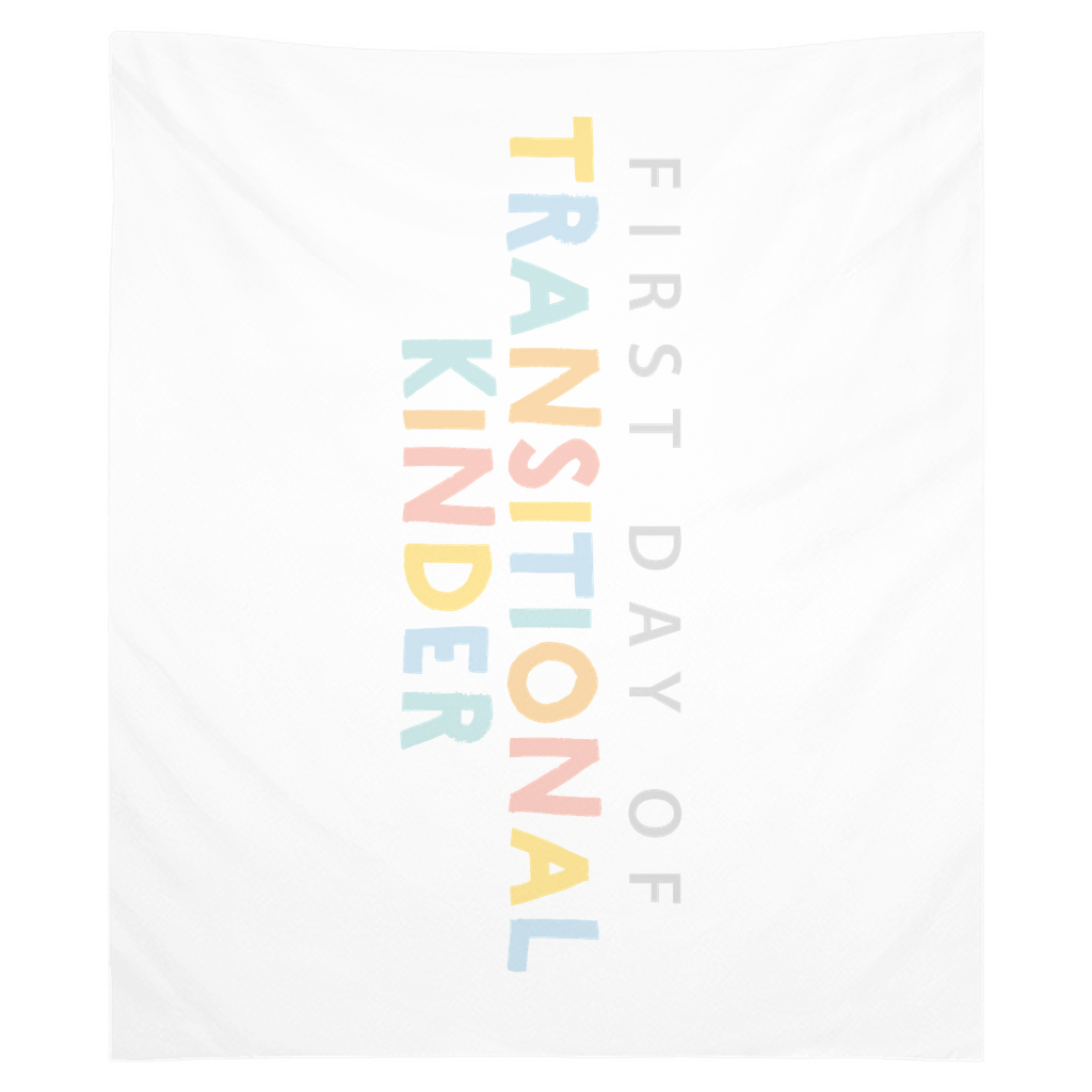 First Day of TK Tapestry, First Day of School Banner