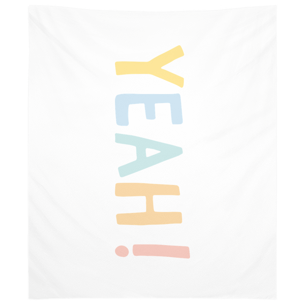 Yeah Tapestry, Wall Decor, Banner