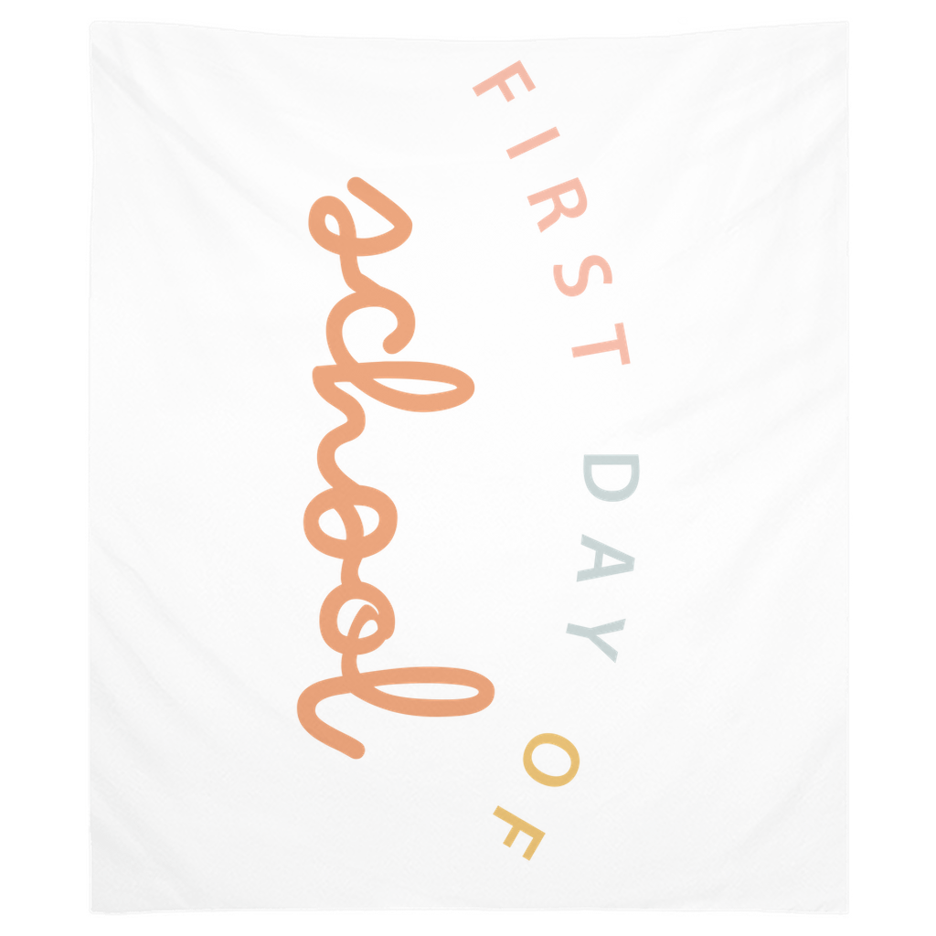 First Day of School Tapestry, Welcome Back to School Indoor Wall Tapestry