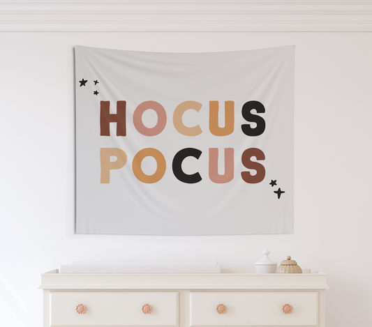 Hocus Pocus Tapestry, Wall Decor, Banner, Halloween Banner, Boo Banner, Halloween decor