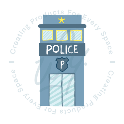 Police Station Decal