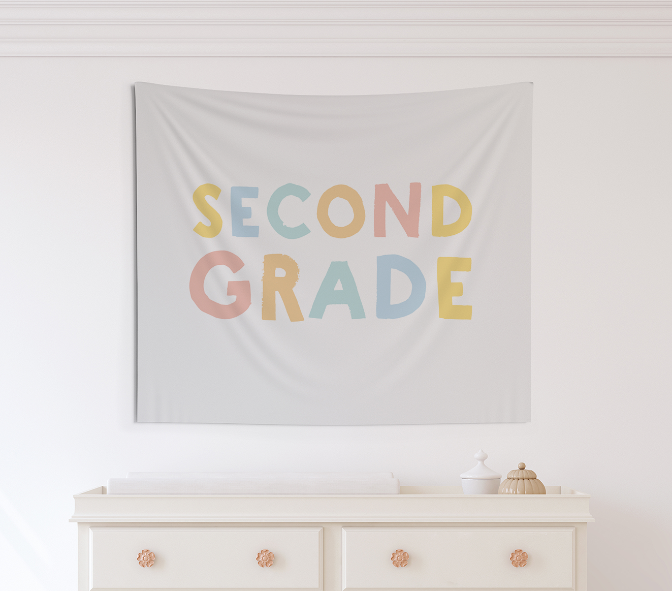 First Day of Second Grade Tapestry, First Day of School Banner