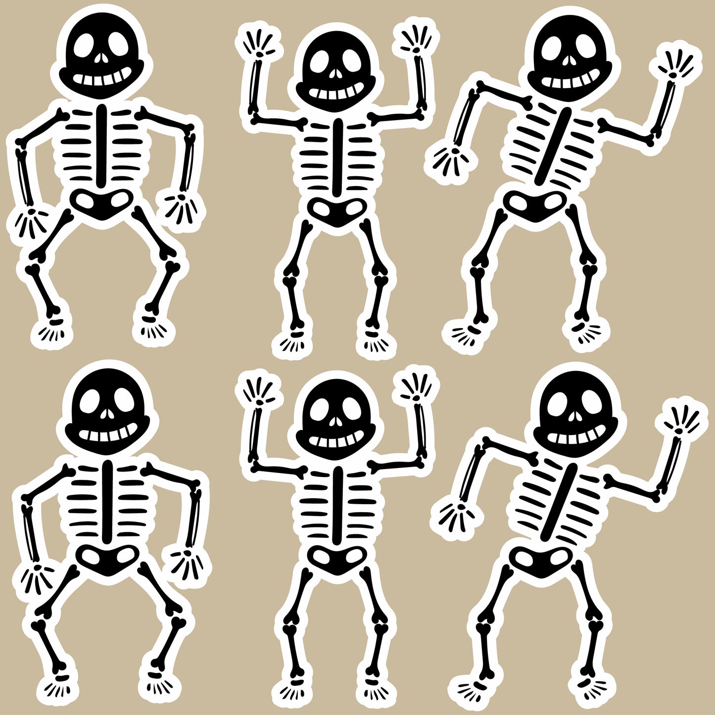 Skeletons - Window Decal