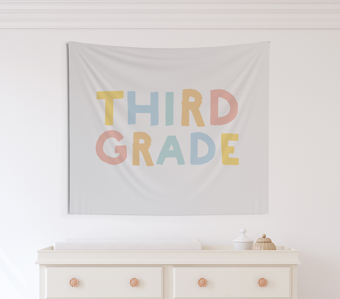 First Day of Third Grade Tapestry, First Day of School Banner