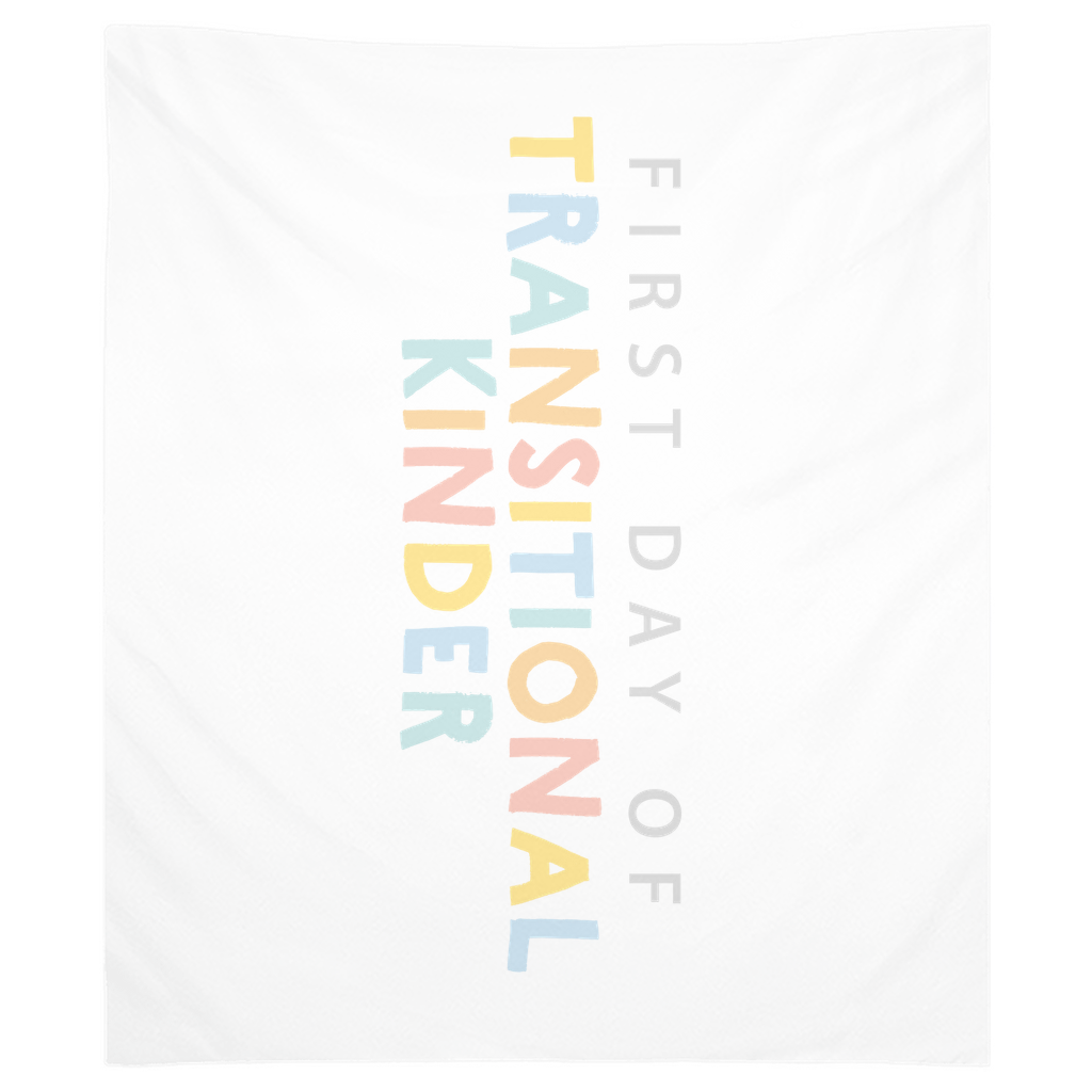 First Day of TK Tapestry, First Day of School Banner