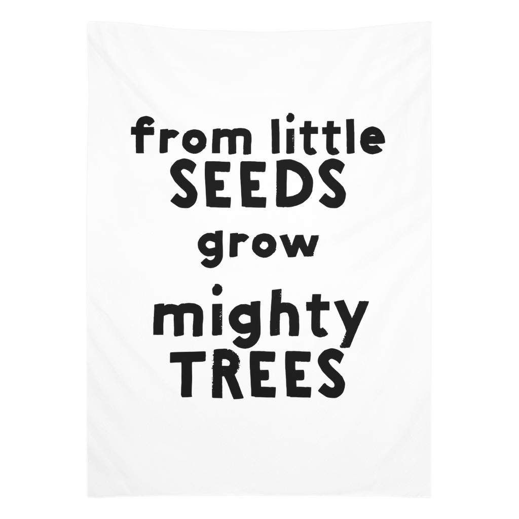 Seeds and Trees Tapestry, Wall Decor, Banner