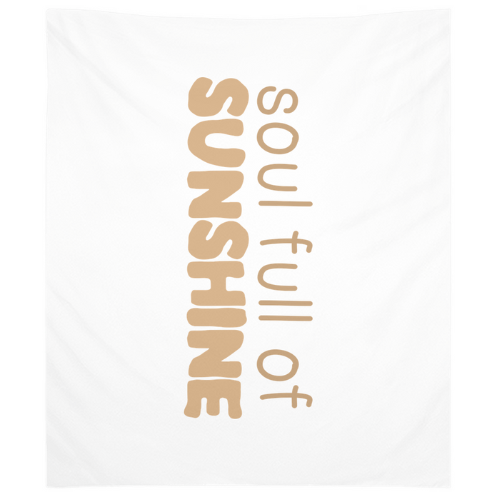 Soul Full of Sunshine Tapestry, Wall Decor, Banner