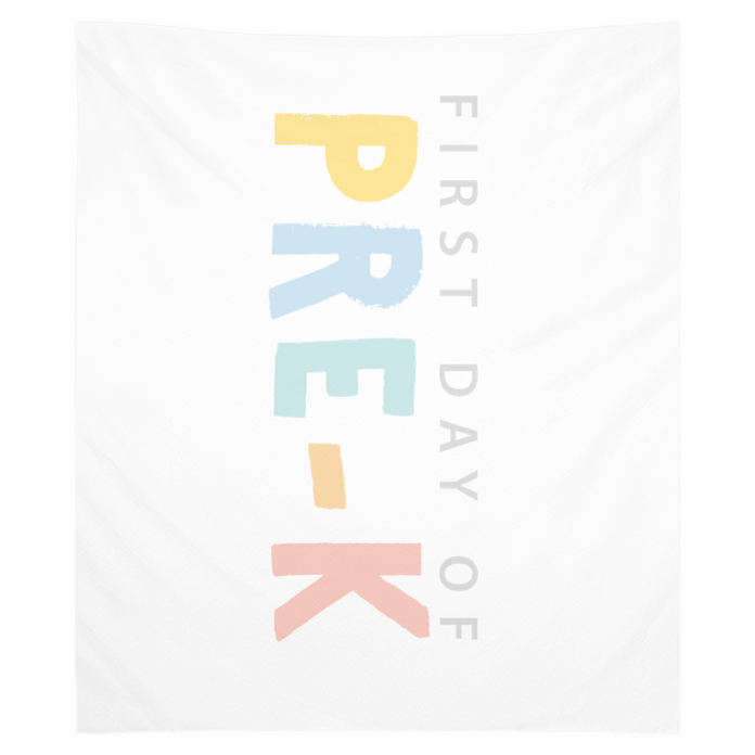 First Day of PreK Tapestry, First Day of School Banner