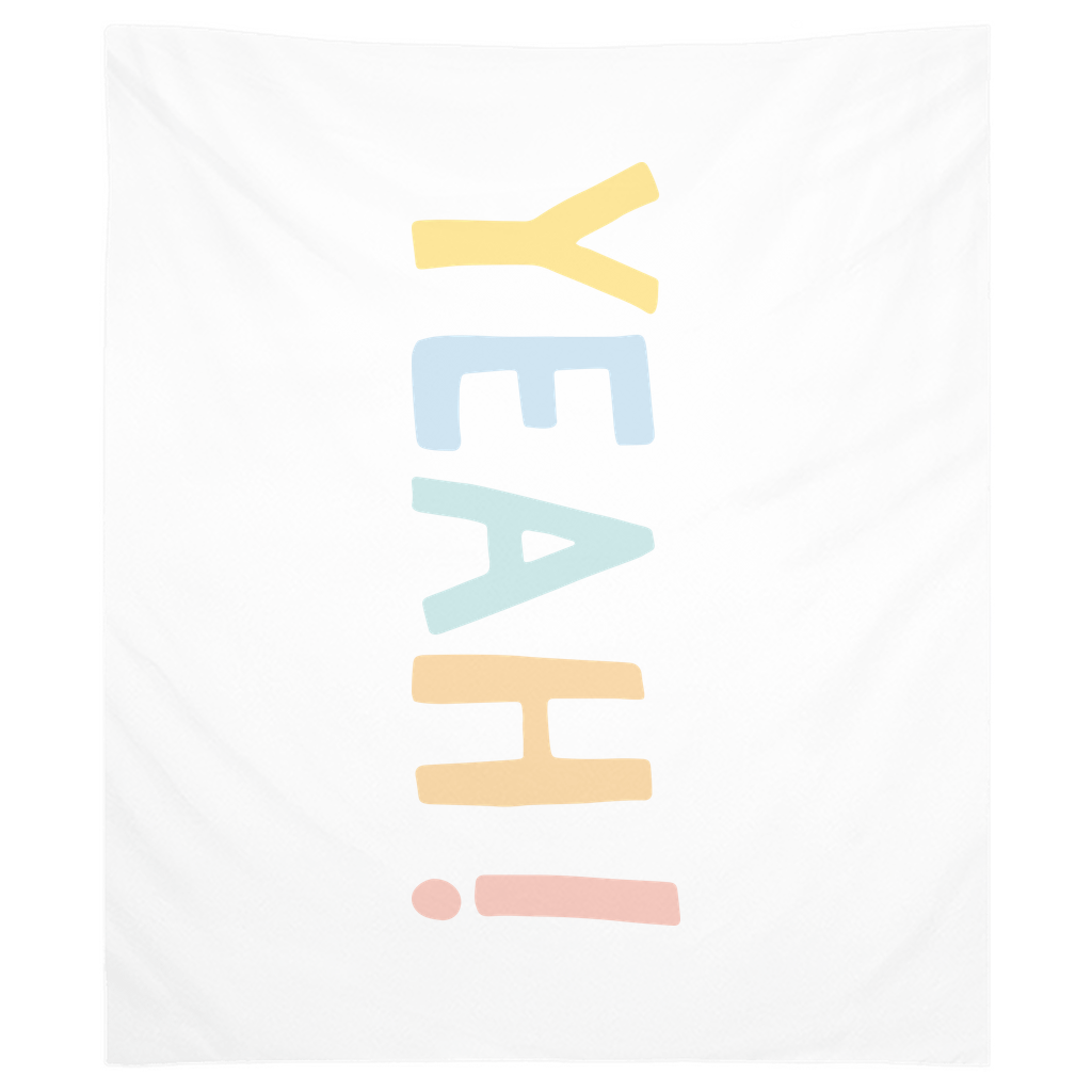 Yeah Tapestry, Wall Decor, Banner