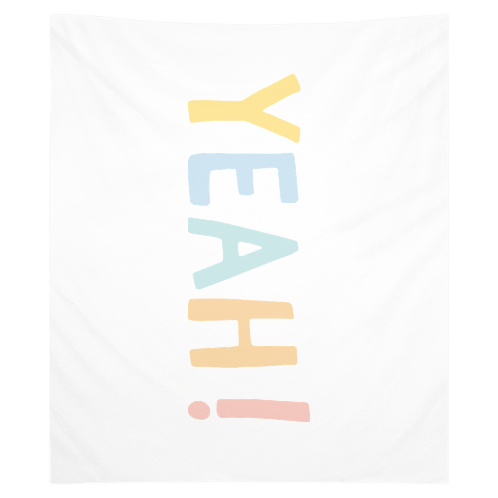 Yeah Tapestry, Wall Decor, Banner