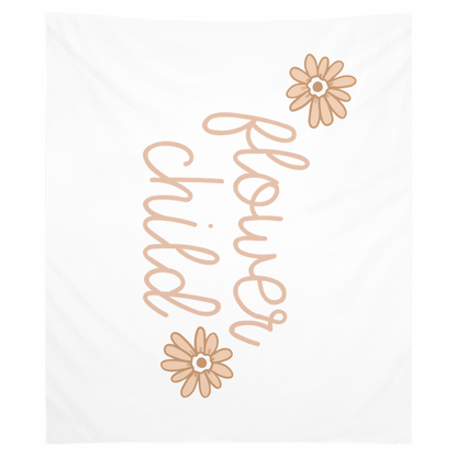 Flower Child Tapestry, Wall Decor, Banner, Boho Banner