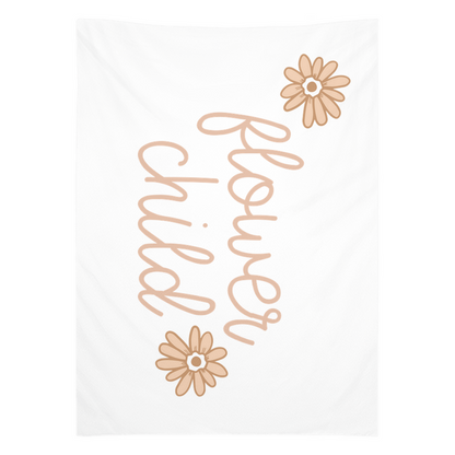 Flower Child Tapestry, Wall Decor, Banner, Boho Banner