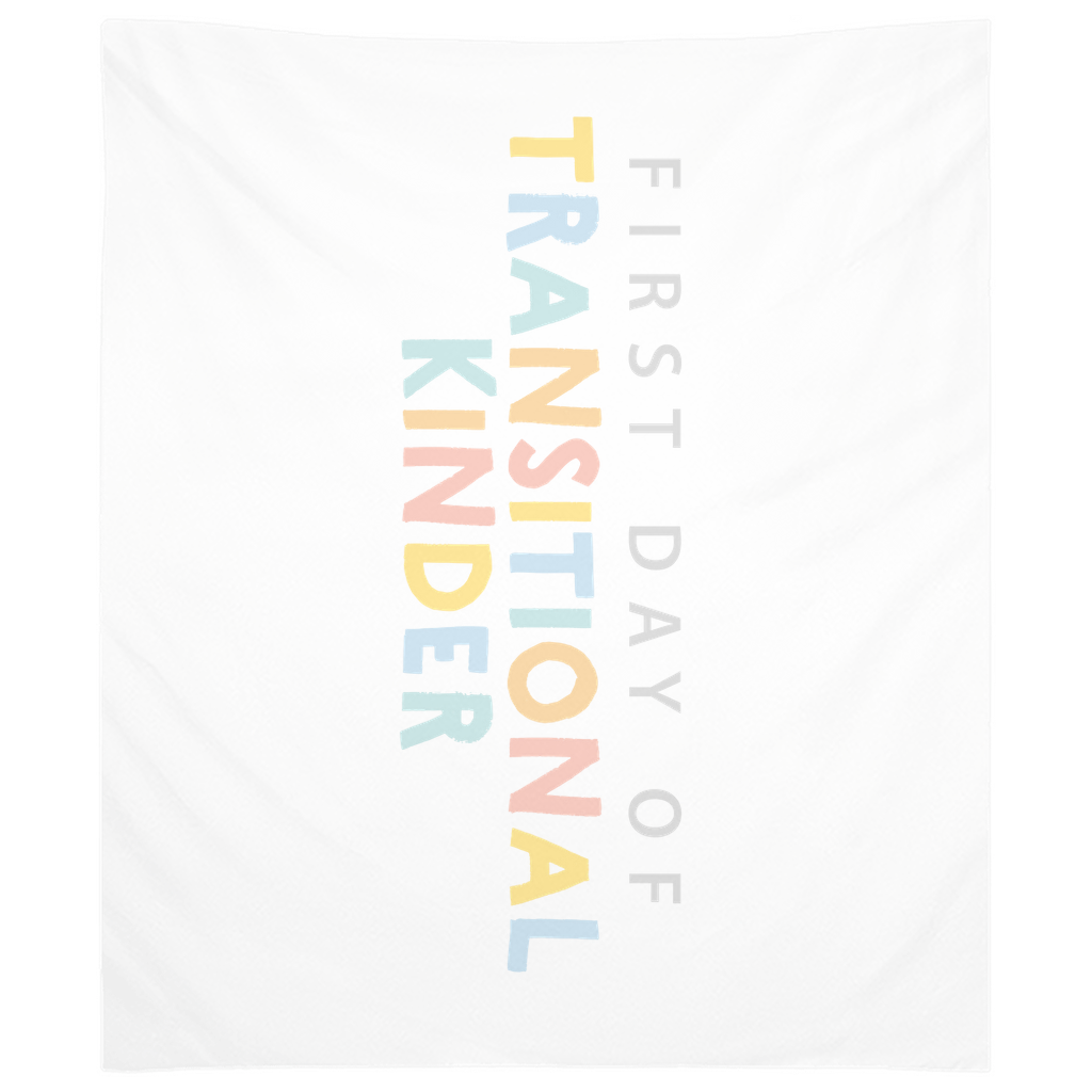 First Day of TK Tapestry, First Day of School Banner