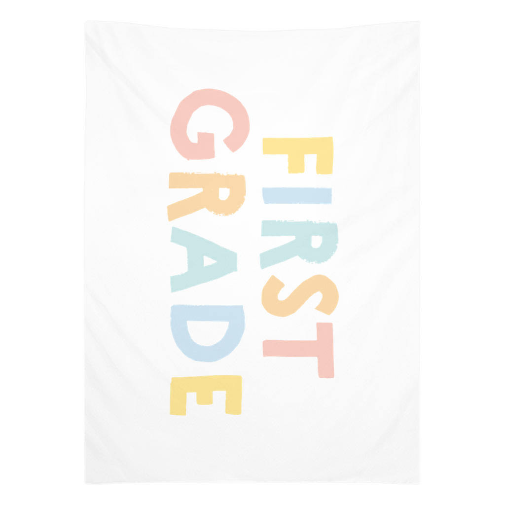 First Day of First Grade Tapestry, First Day of School Banner