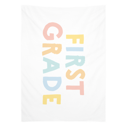 First Day of First Grade Tapestry, First Day of School Banner