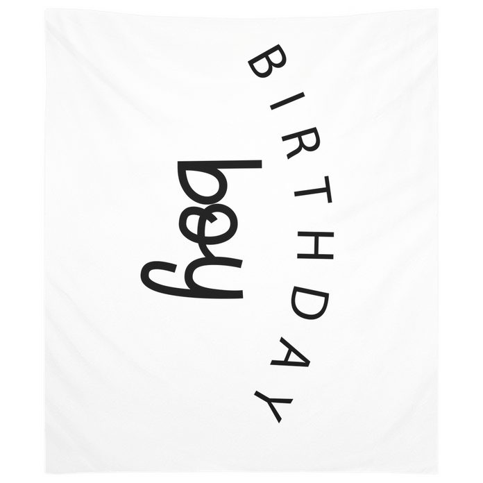 Birthday Boy Tapestry, Happy Birthday Banner