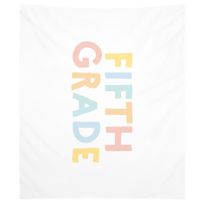 First Day of Fifth Grade Tapestry, First Day of School Banner