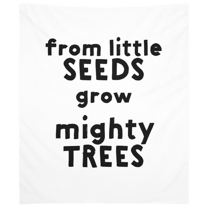 Seeds and Trees Tapestry, Wall Decor, Banner