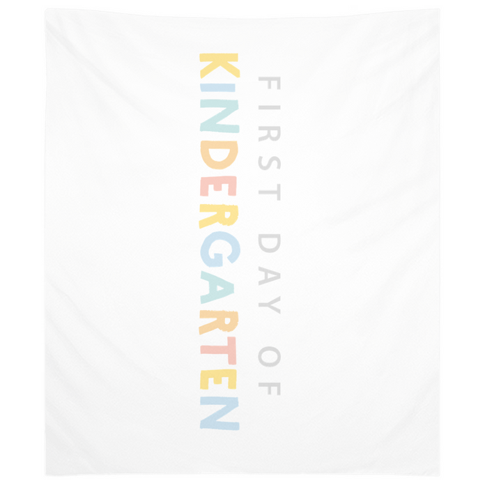 First Day of Kindergarten Tapestry, First Day of School Banner