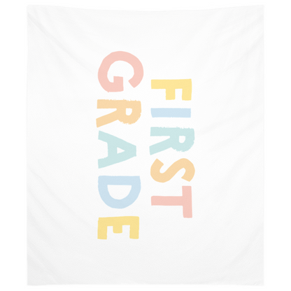 First Day of First Grade Tapestry, First Day of School Banner