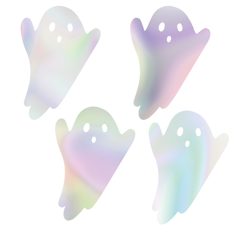 Not so scary Ghost Holographic - Window Decal