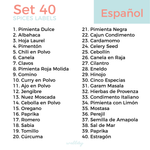 20 Spice Labels ESPAÑOL