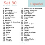 80 Pantry Labels ESPAÑOL