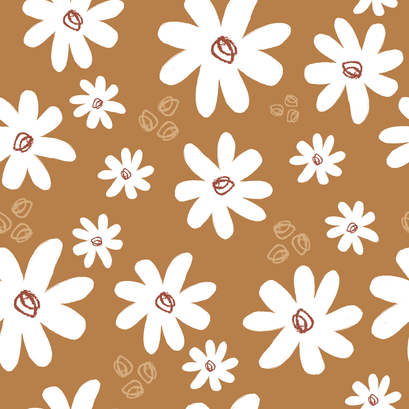 Flower Sketch Contact Paper  - pack of 3 rolls (24x48" each)