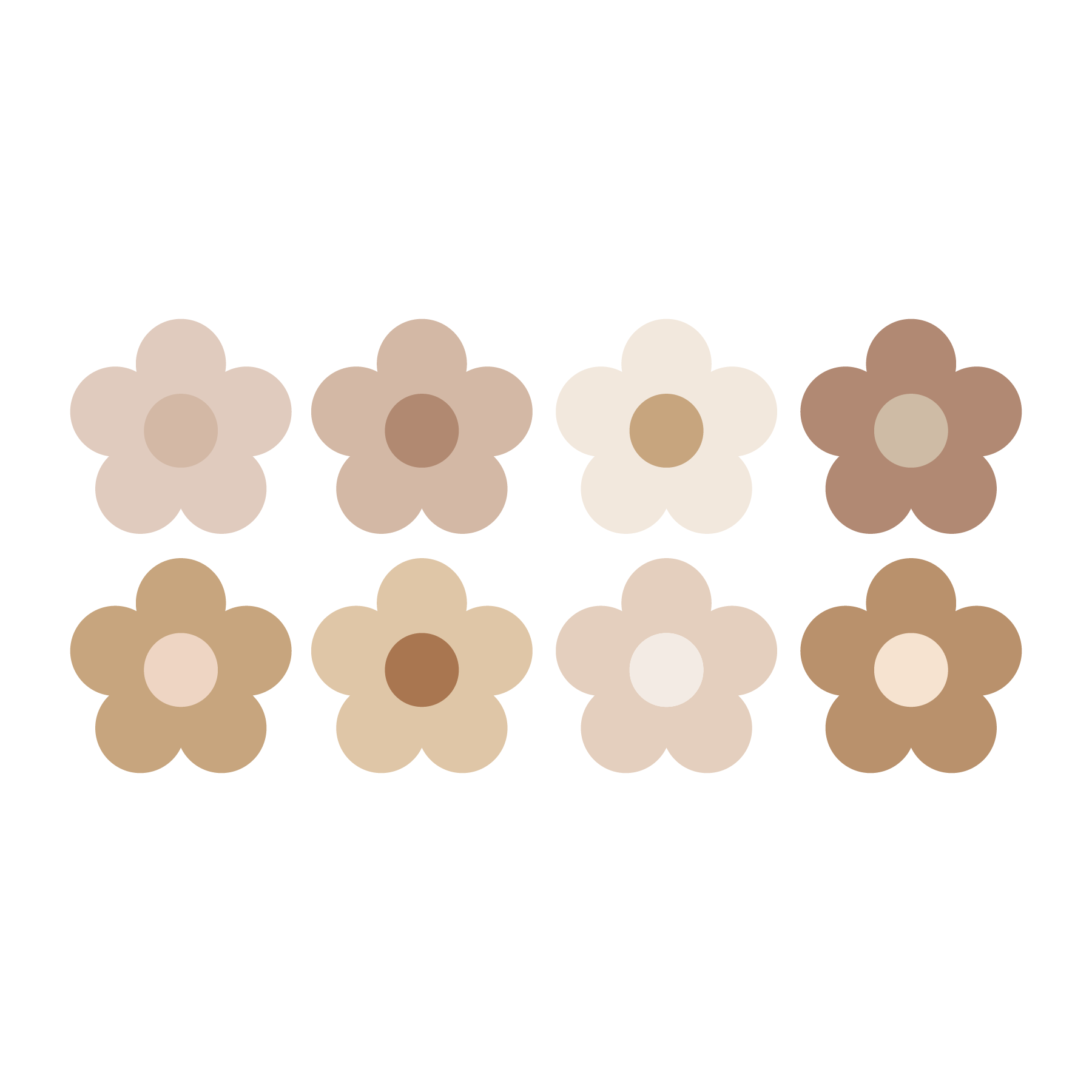 Aesthetic Brown Flowers PNG Images